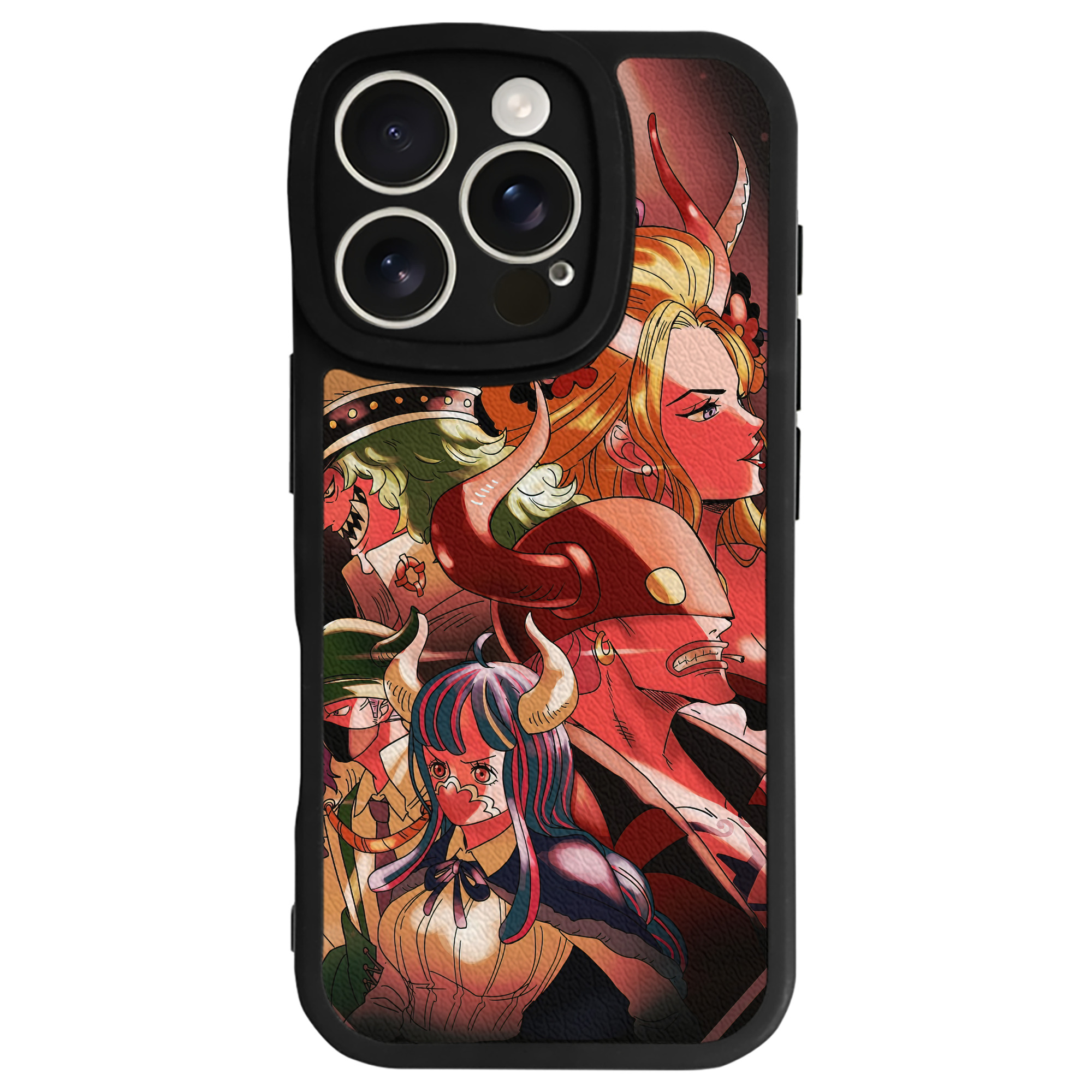 （画像用） ワンピース ONE PIECE 【iPhone 16シリーズ対応】シリコンスマホケース（レザー調） 材質：シリコン